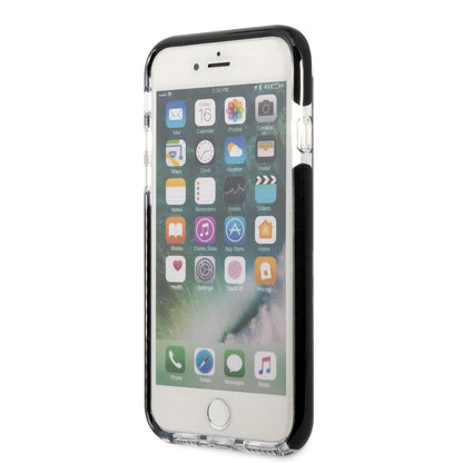 iPhone 8 Kılıf Karl Lagerfeld Kenarları Siyah Silikon K&C Dizayn Kapak