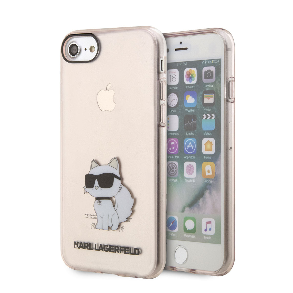 iPhone 8 Kılıf Karl Lagerfeld Transparan Choupette Dizayn Kapak