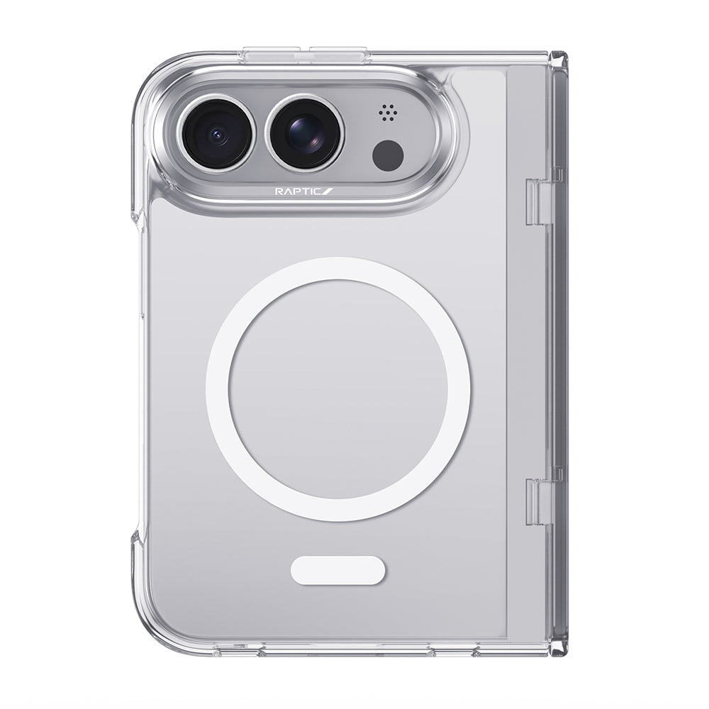 Apple iPhone Duo Kılıf M-Safe Şarj Özellikli Raptic Air Clear Serisi Airbagli Kapak