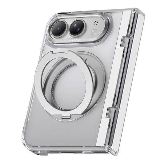Apple iPhone Duo Kılıf M-safe Şarj Özellikli Raptic Air Stand Serisi Aynalı Arka Yüzey Standlı Kapak