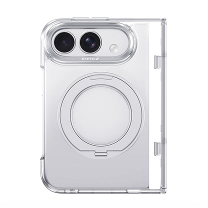 Apple iPhone Duo Kılıf M-safe Şarj Özellikli Raptic Air Stand Serisi Aynalı Arka Yüzey Standlı Kapak