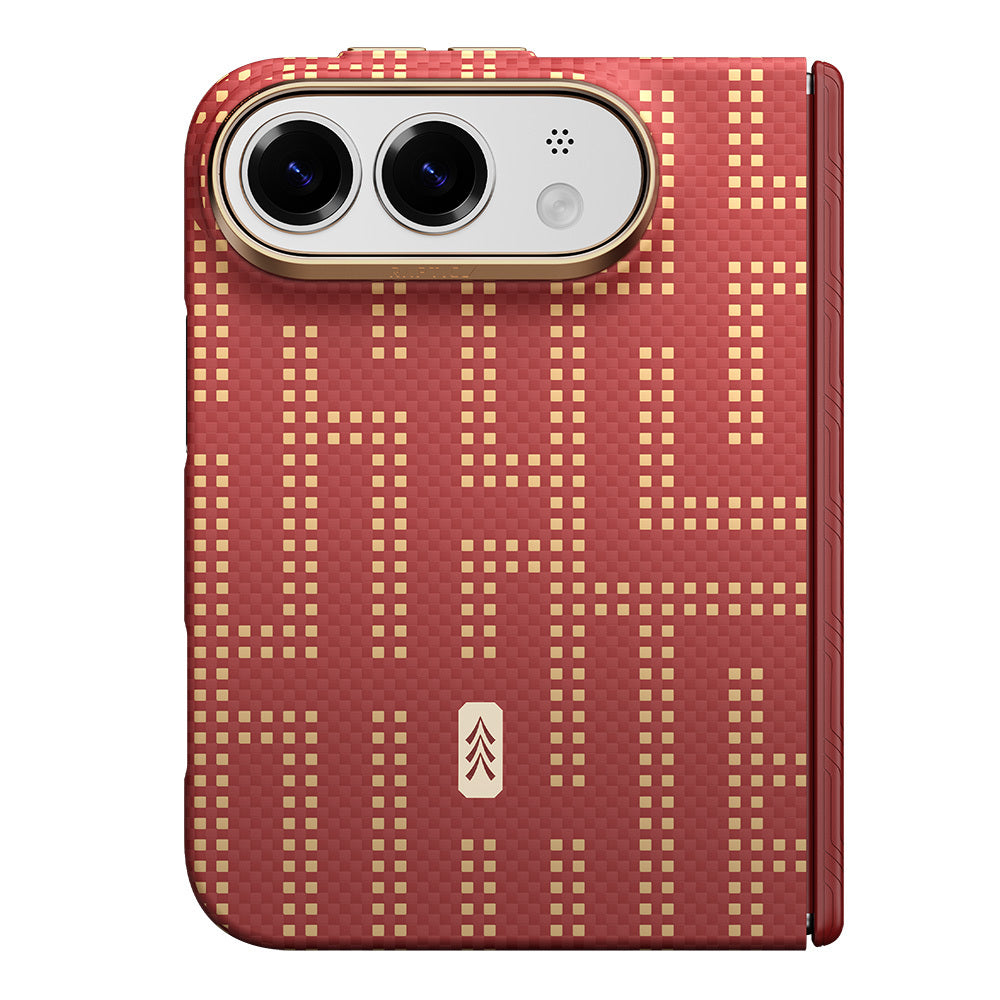 Apple iPhone Duo Kılıf M-safe Şarj Özellikli Raptic Aramid SkinPro Grid Serisi Karbon Kapak