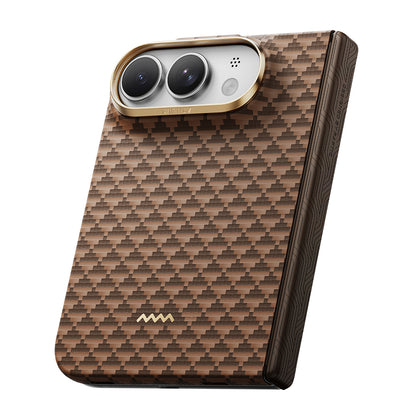 Apple iPhone Duo Kılıf M-safe Şarj Özellikli Raptic Aramid SkinPro Origin Serisi Karbon Kapak