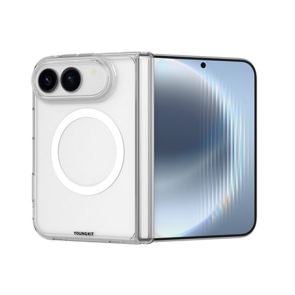 Apple iPhone Duo Kılıf M-safe Şarj Özellikli Youngkit Clear Serisi Kapak