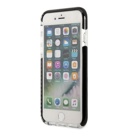 iPhone SE 2020 Kılıf Karl Lagerfeld Kenarları Siyah Silikon K&C Dizayn Kapak