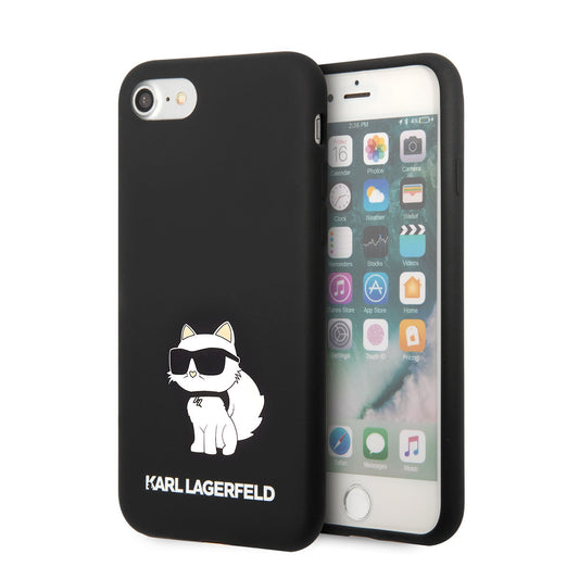 iPhone SE 2020 Kılıf Karl Lagerfeld Silikon Choupette Dizayn Kapak