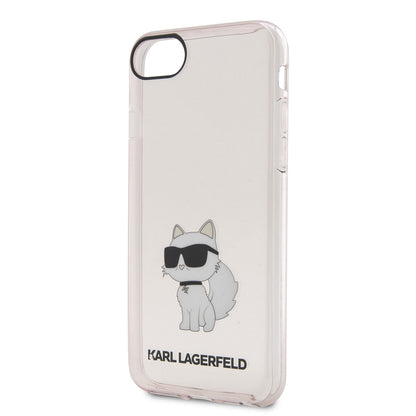 iPhone SE 2020 Kılıf Karl Lagerfeld Transparan Choupette Dizayn Kapak