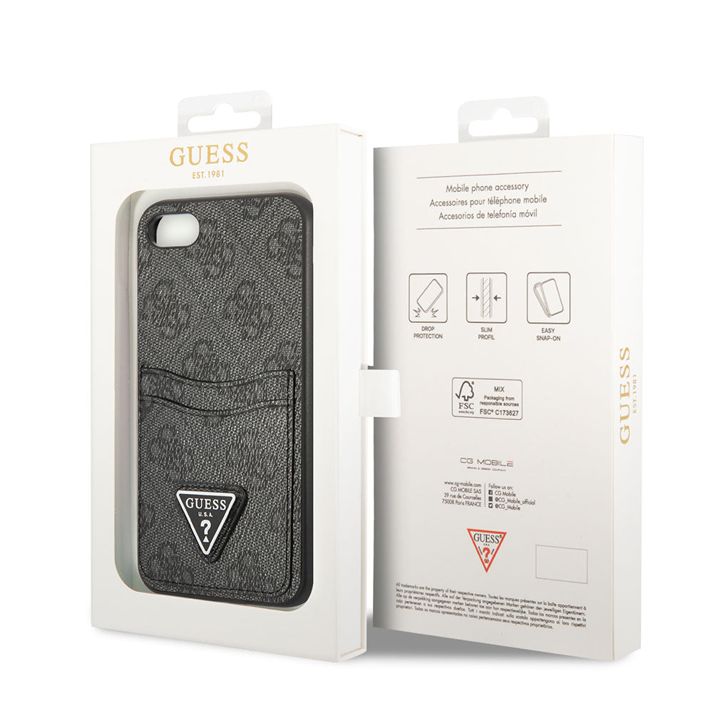 iPhone SE 2022 Kılıf GUESS Çift Kart Bölmeli Kapak