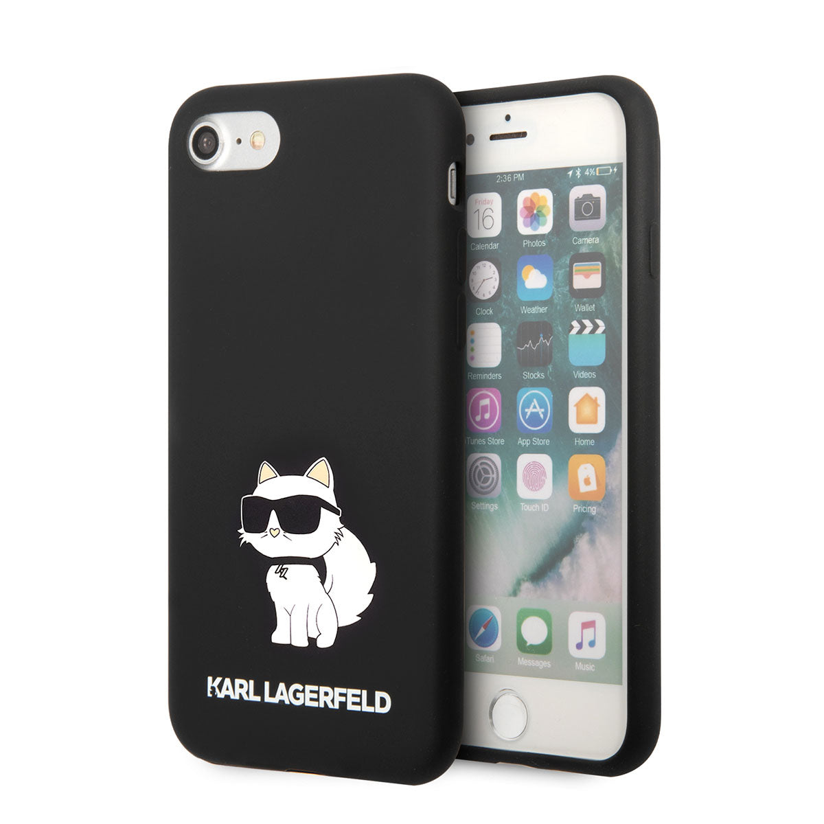 iPhone SE 2022 Kılıf Karl Lagerfeld Silikon Choupette Dizayn Kapak