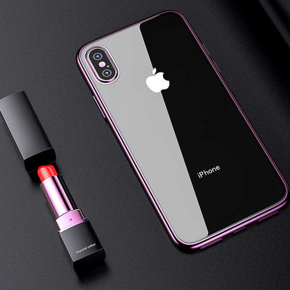 iPhone X Benks Magic Glitz Ultra-Thin Transparent Protective Soft Kapak