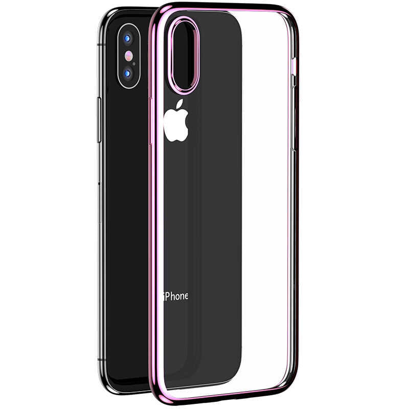 iPhone X Benks Magic Glitz Ultra-Thin Transparent Protective Soft Kapak