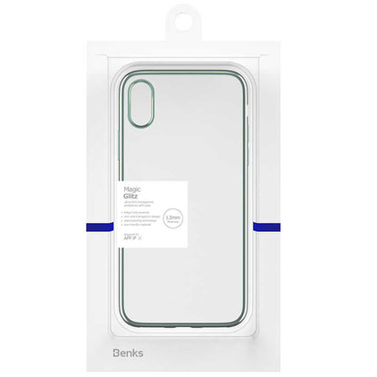 iPhone X Benks Magic Glitz Ultra-Thin Transparent Protective Soft Kapak