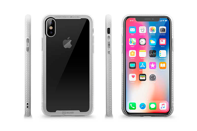 iPhone X Kılıf Roar Glassoul Airframe Kapak