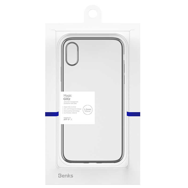 iPhone XS 5.8 Benks Magic Glitz Ultra-Thin Transparent Protective Soft Kapak