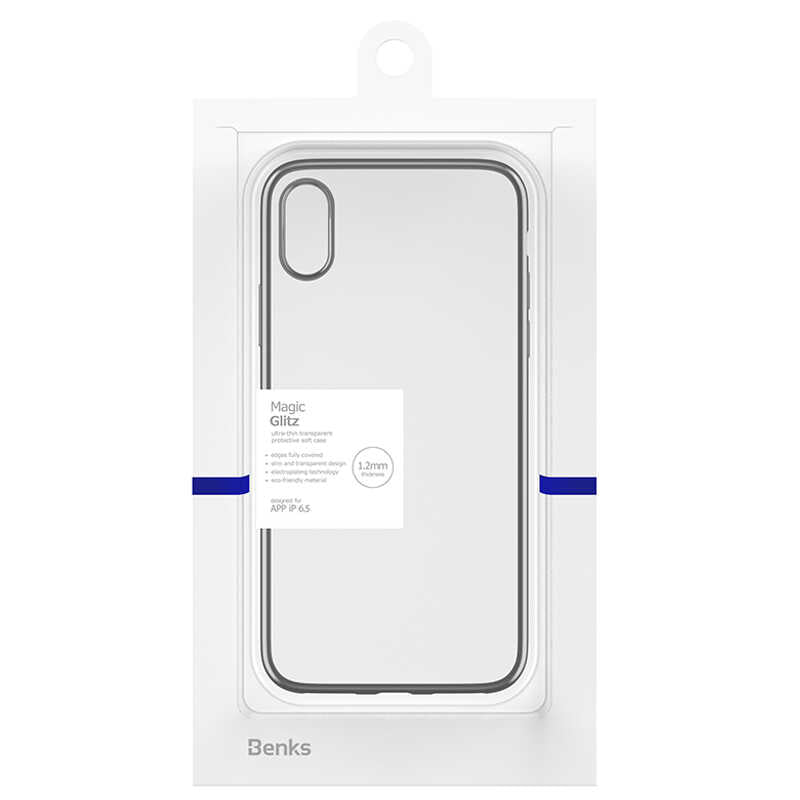 iPhone XS Max 6.5 Benks Magic Glitz Ultra-Thin Transparent Protective Soft Kapak