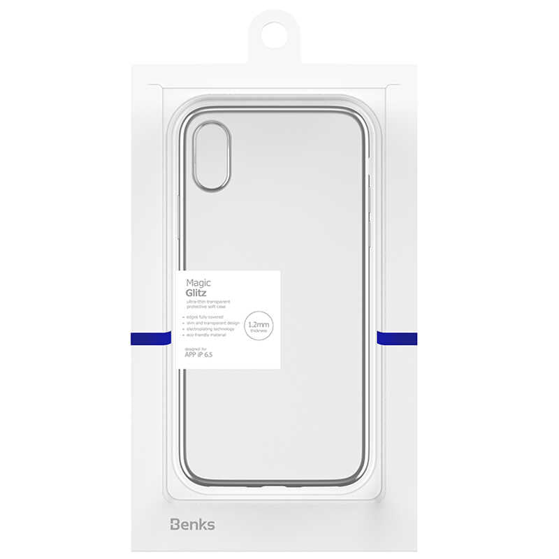 iPhone XS Max 6.5 Benks Magic Glitz Ultra-Thin Transparent Protective Soft Kapak