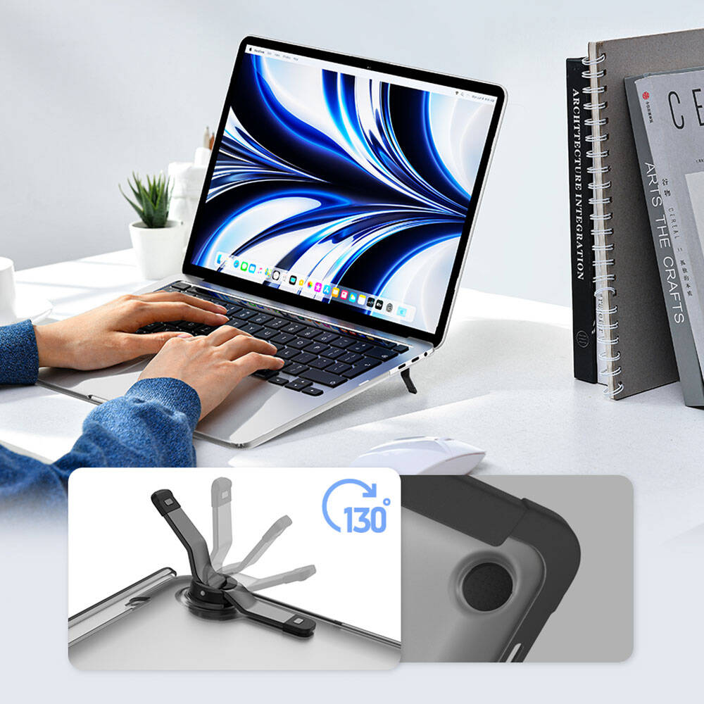 Macbook 15" Air M2 2023 A2941 Wiwu Macbook iShield Standlı Shield Kapak