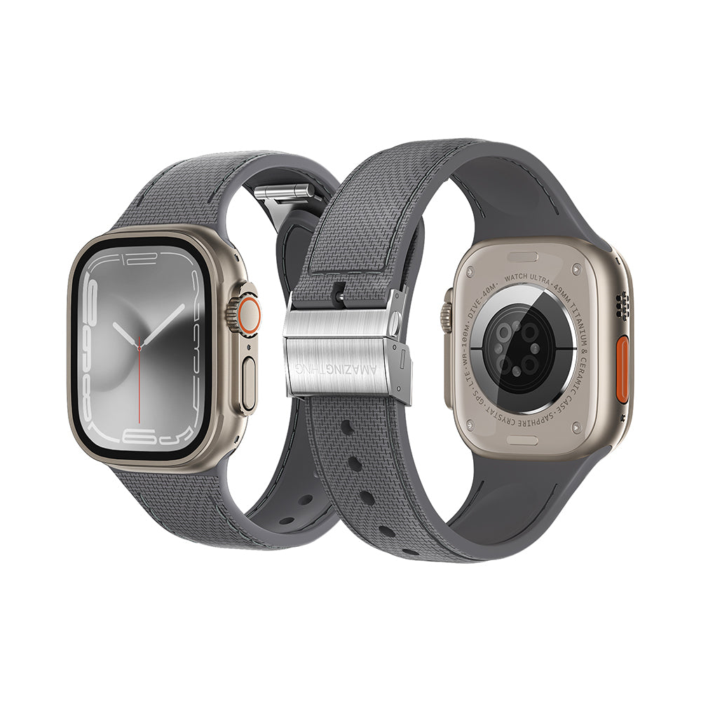 Watch 10 42mm Amazingthing Titan Swift Deri Dokulu Silikon Kordon