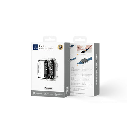 Watch 10 42mm Wiwu JD-108 Kasa Koruyucu + HD Ekran Koruyucu Film