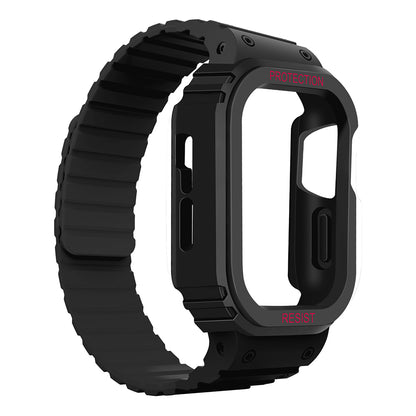 Apple Watch 10 42mm Zore KRD-142 Airbag Tasarımlı Kasa Koruyuculu Silikon Kordon