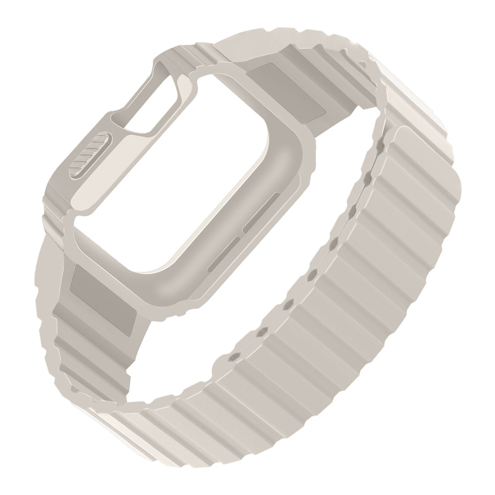 Apple Watch 10 42mm Zore KRD-142 Airbag Tasarımlı Kasa Koruyuculu Silikon Kordon
