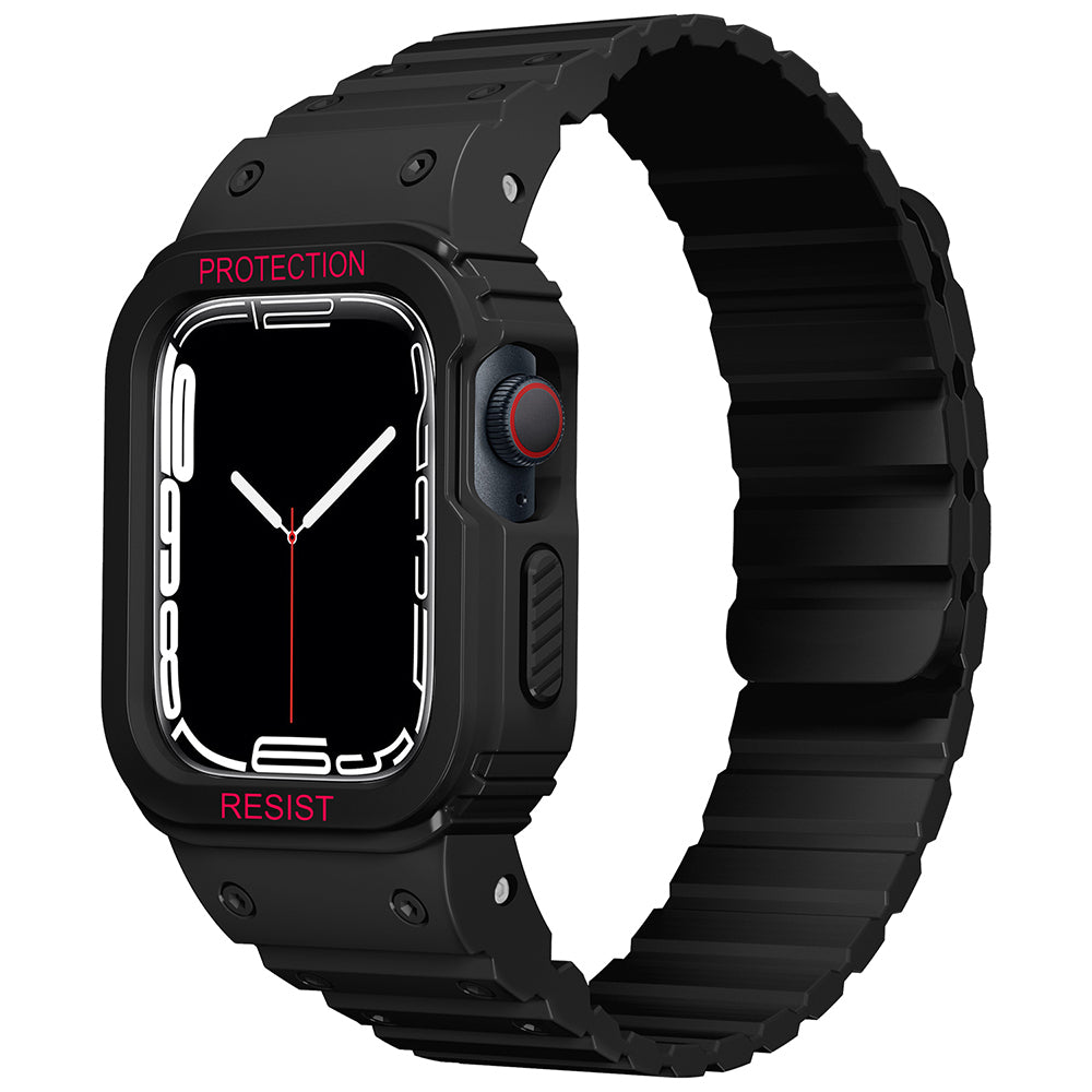 Apple Watch 10 42mm Zore KRD-142 Airbag Tasarımlı Kasa Koruyuculu Silikon Kordon