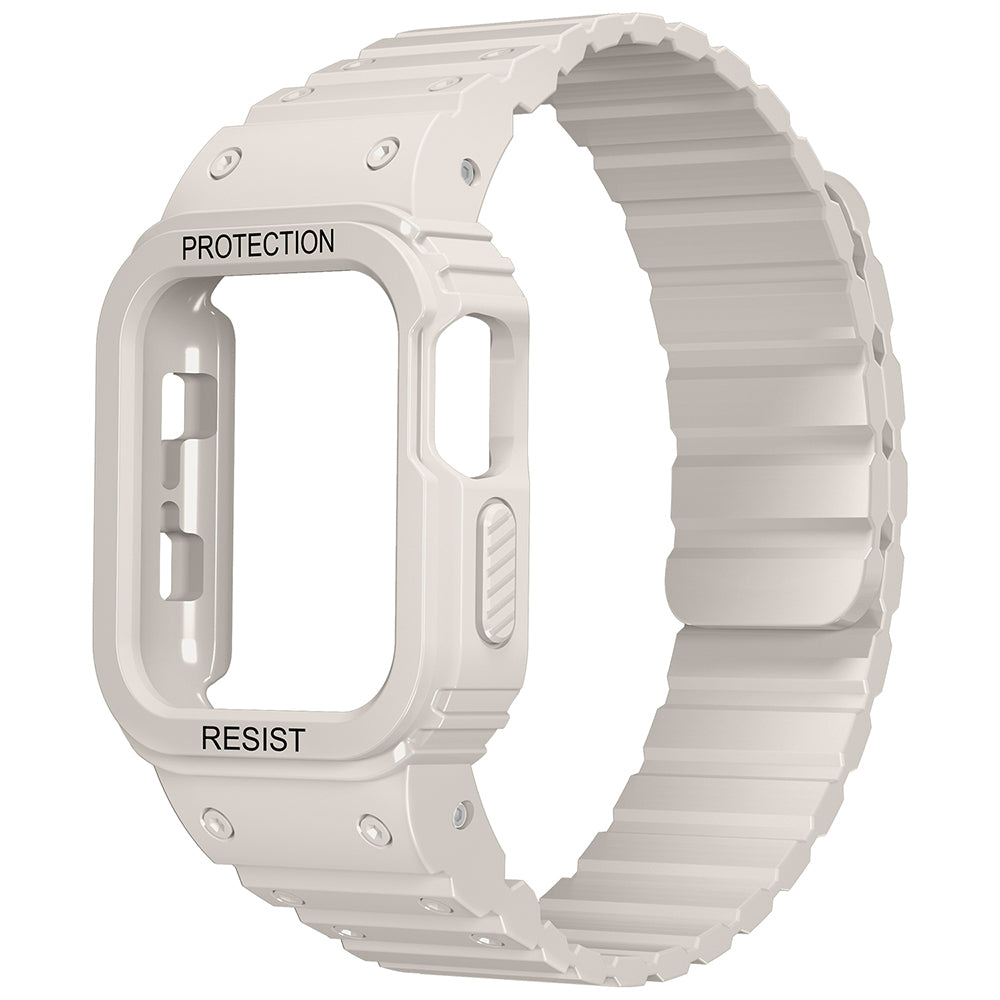 Apple Watch 10 42mm Zore KRD-142 Airbag Tasarımlı Kasa Koruyuculu Silikon Kordon