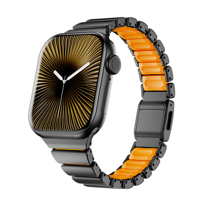 Apple Watch 10 42mm Zore KRD-149 Metal Silikon Kordon