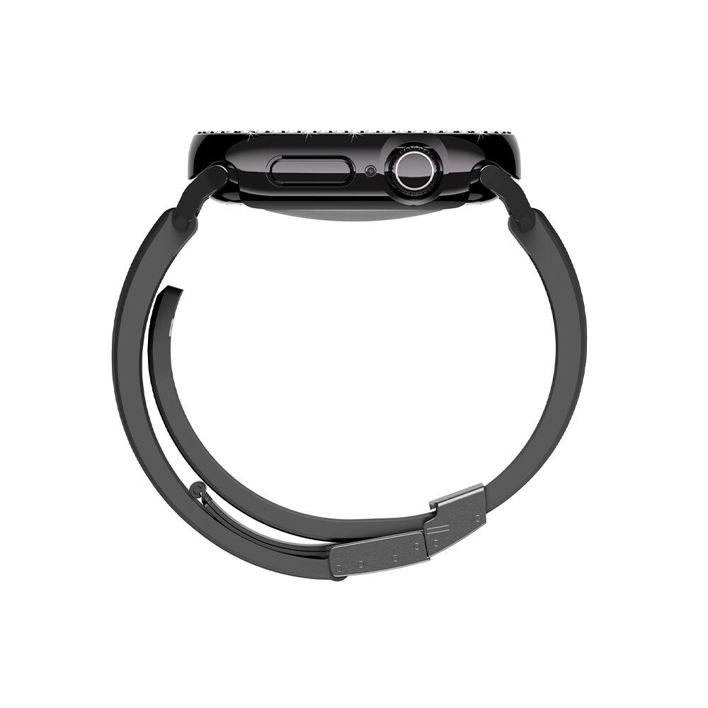 Watch 10 46mm Amazingthing Gleam Fit FullGuard Taşlı Sert PC Kasa ve Ekran Koruyucu