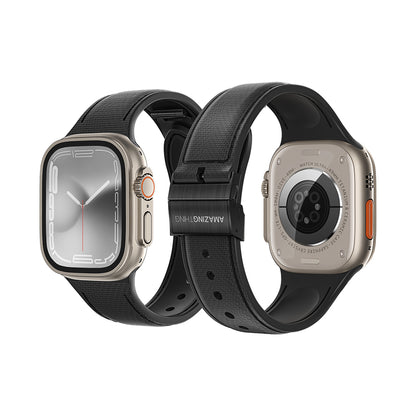 Watch 10 46mm Amazingthing Titan Swift Deri Dokulu Silikon Kordon