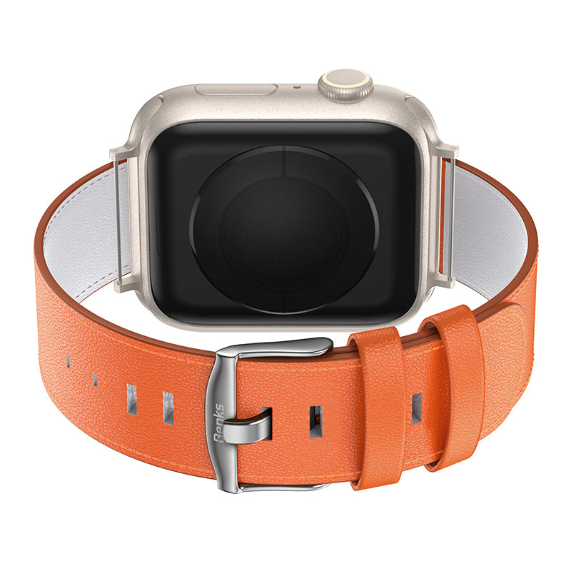 Watch 10 46mm Benks Vintage Genuine Leather Serisi Deri Kordon Strap Kayış