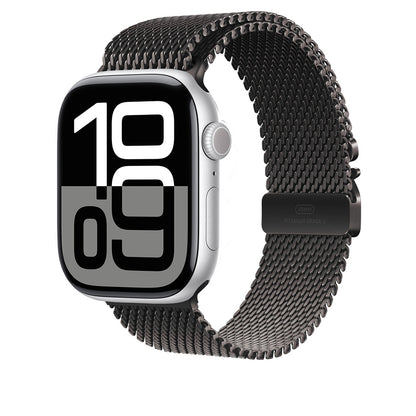 Apple Watch 10 46mm Zore KRD-100 Titanyum Hasır Kordon