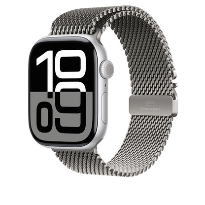 Apple Watch 10 46mm Zore KRD-100 Titanyum Hasır Kordon
