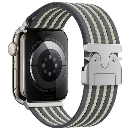 Apple Watch 10 46mm Zore KRD-133 Naylon Kumaş Hasır Örgülü Kordon