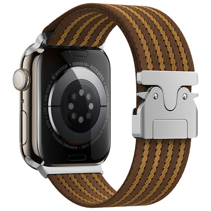 Apple Watch 10 46mm Zore KRD-133 Naylon Kumaş Hasır Örgülü Kordon