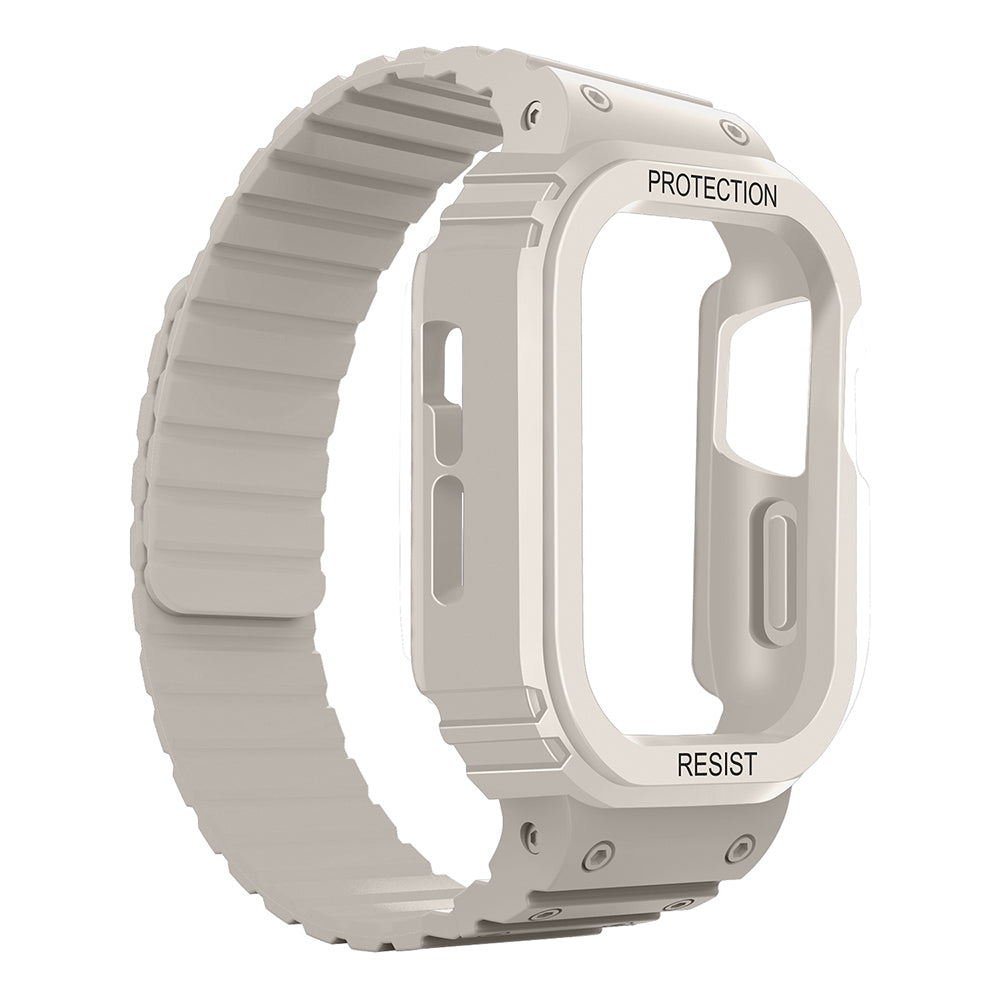Apple Watch 10 46mm Zore KRD-142 Airbag Tasarımlı Kasa Koruyuculu Silikon Kordon