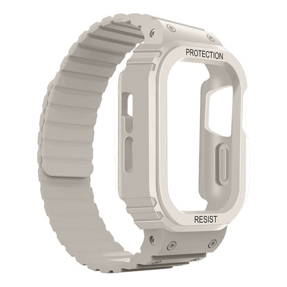 Apple Watch 10 46mm Zore KRD-142 Airbag Tasarımlı Kasa Koruyuculu Silikon Kordon