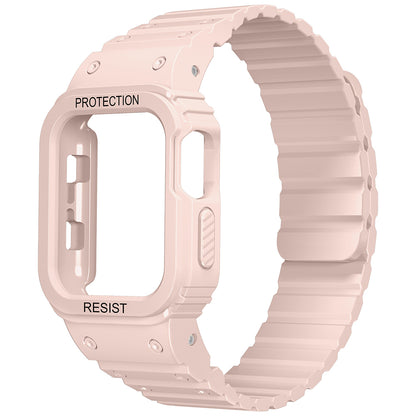 Apple Watch 10 46mm Zore KRD-142 Airbag Tasarımlı Kasa Koruyuculu Silikon Kordon