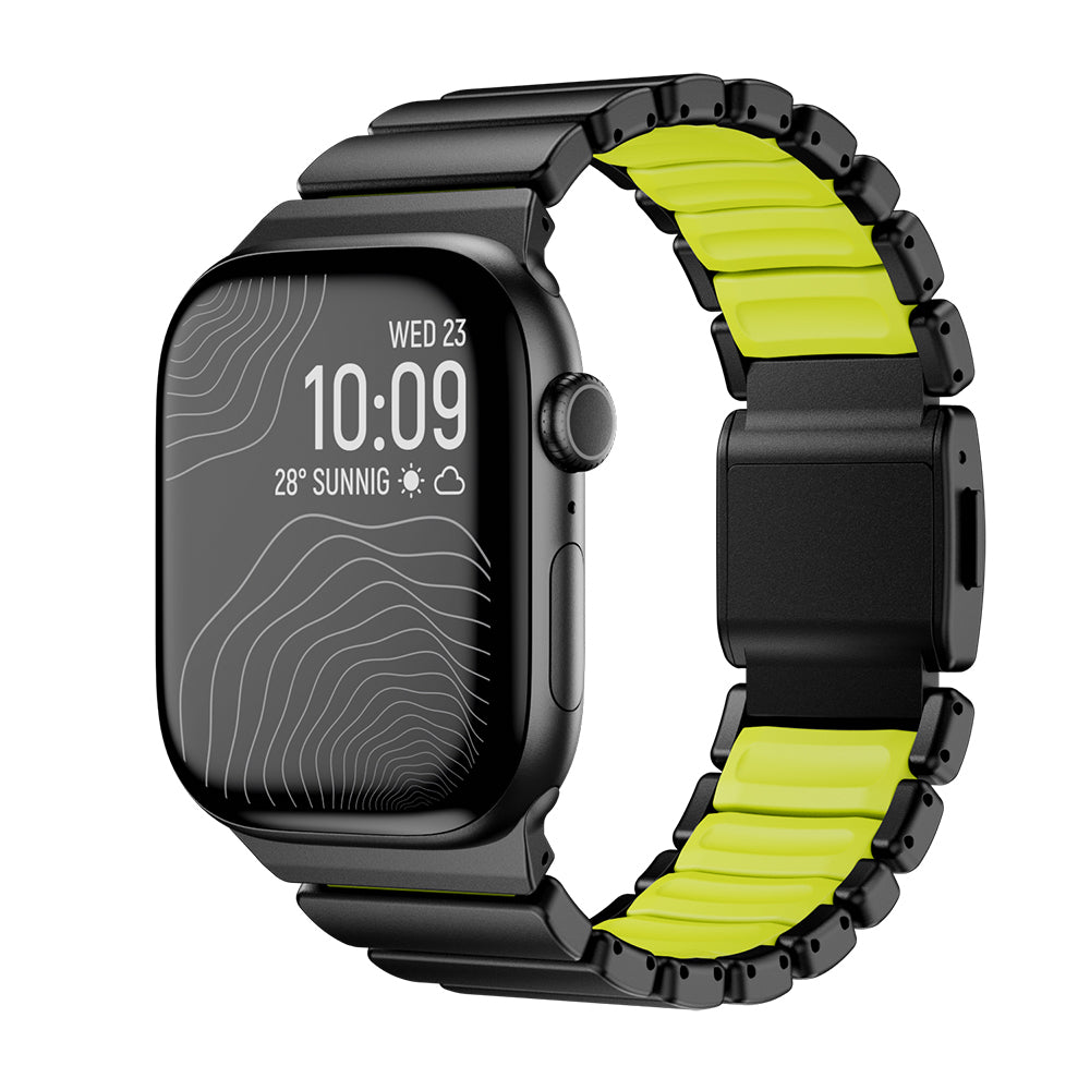 Apple Watch 10 46mm Zore KRD-149 Metal Silikon Kordon