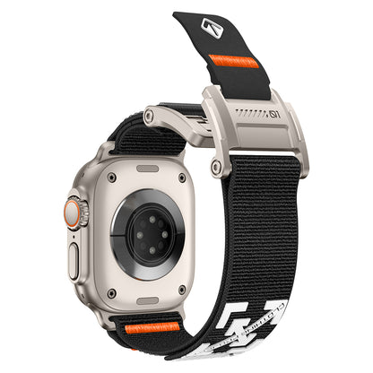 Apple Watch 10 46mm Zore KRD-154 Naylon Kumaş Hasır Örgülü Kordon