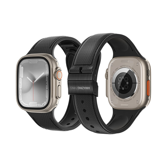Watch 38mm Amazingthing Titan Swift Deri Dokulu Silikon Kordon