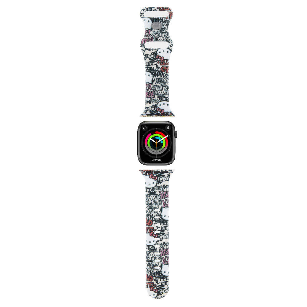 Watch 38mm Hello Kitty Orjinal Lisanslı Etiket Graffiti Silikon Kordon