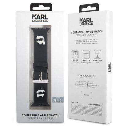 Watch 38mm Karl Lagerfeld Orjinal Lisanslı İkonik Karl & Choupette Logolu Silikon Kordon