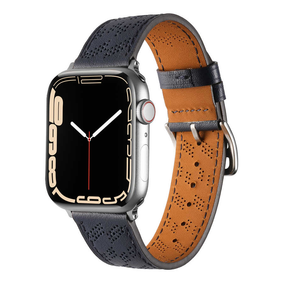 Apple Watch 38mm KRD-76 PU Deri Kordon Strap Kayış
