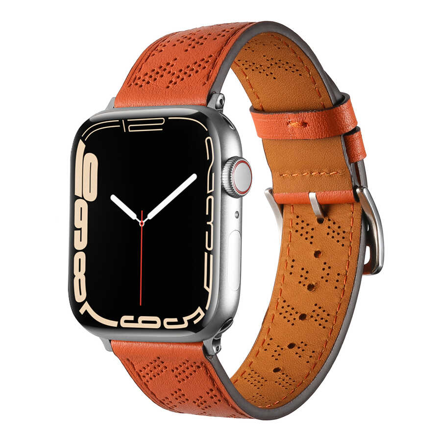 Apple Watch 38mm KRD-76 PU Deri Kordon Strap Kayış