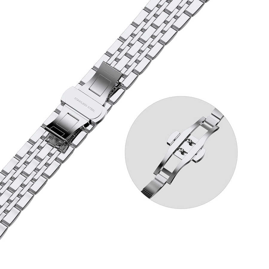 Watch 38mm Wiwu Seven Beads Steel Belt Metal Kordon