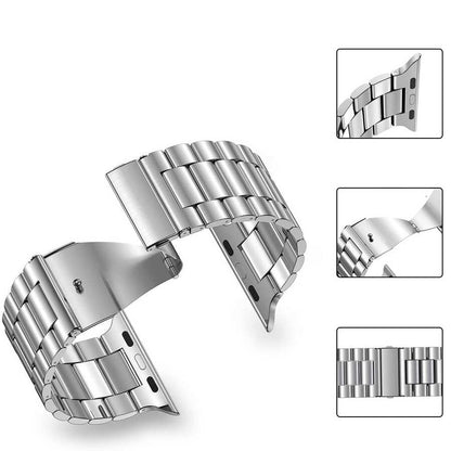 Watch 38mm Wiwu Ultra Thin Steel Belt Three Beads Metal Kordon