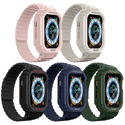Apple Watch 38mm Zore KRD-142 Airbag Tasarımlı Kasa Koruyuculu Silikon Kordon