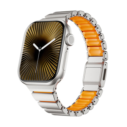 Apple Watch 38mm Zore KRD-149 Metal Silikon Kordon