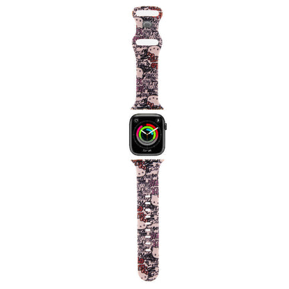 Watch 40mm Hello Kitty Orjinal Lisanslı Etiket Graffiti Silikon Kordon